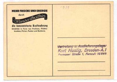 20000 Hamburg, Work of delivery of theHansa-Lecitin society