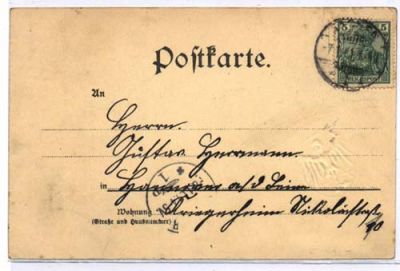 52070 Aachen, Elisen well with coat of arms embossing, ca. 1901