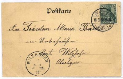 60311 Frankfurt/M., Rossmarkt with tram, ca. 1902