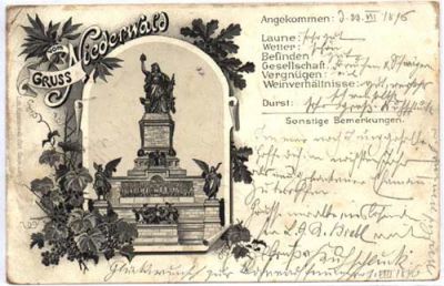 Niederwald-Denkmal, b/w, ca. 1892