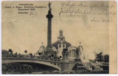 40000 D�sseldorf, art und horticulture exhibition, concrete