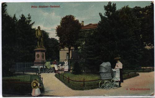 26380 Wilhelmshaven, Prinz-Adalbert Monument, ca. 1911