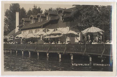 82418 Murnau at Staffelsee, beach cafe
