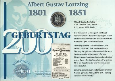 FRG 2001 Numisblatt 1/2001 
