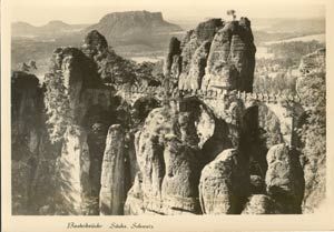 01824 Saxon Switzerland, Basteibr�cke b/w