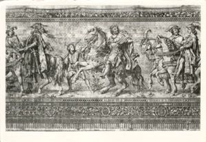 01069 Dresden, Procession of Princes b/w