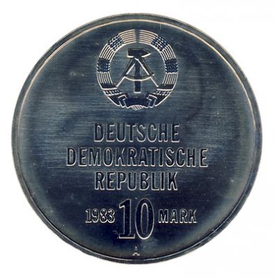GDR 1983 J.1593 10M 30 Years Kampfgruppe Unc