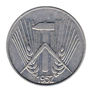 GDR 1952 J.1505 1Pf Regular issue Mint: E EF