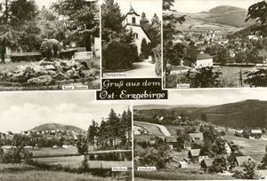 01778 Different cities in the the Eastern Erzgebirge b/w