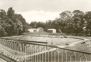 01877 Bischofswerda, Swimming bath b/w