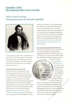 FRG 2001 Description for Numisblatt 1/2001