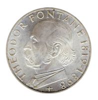 FRG 1969 J.399 5DM Theodor Fontane BU