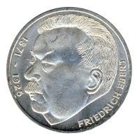 FRG 1975 J.416 5DM Friedrich Ebert BU