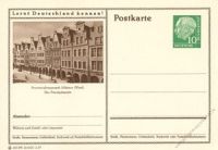 FRG 1955 Mi-Nr. P024 257 * M�nster - Prinzipal market