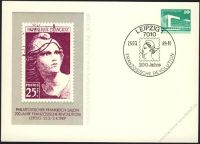 GDR Mi-Nr. PP17/102 SSt. Philatelic France lounge in Leipzig
