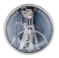FRG 1997 J.465 10DM 100 Years Diesel engine Unc