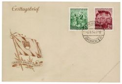 GDR 1954 FDC Mi-Nr. 428/29 o Meeting of the Youth