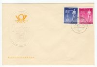 GDR 1955 FDC Mi-Nr. 459/60A o International liberation Day