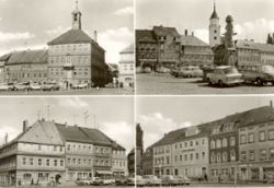 01877 Bischofswerda, Market Place More picture card b/w