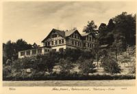 01814 Reinhardtsdorf, Wolfsberg Hotel b/w - Foto Hahn