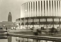 01069 Dresden, Cinema at Prager Strasse b/w