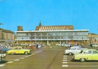 01069 Dresden, Kulturpalast with Parking place coloured