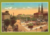 01069 Dresden, Postplatz coloured
