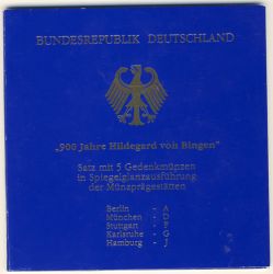 FRG 1998 J.468 10DM Hildegard von Bingen Mint: A-J PR