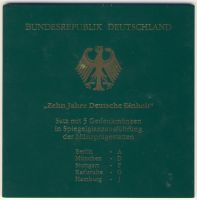 FRG 2000 J.477 10DM 10 Years German Unity Mint: A-J PR
