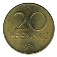 DDR 1982 J.1511b 20Pf Kursm�nze vz-st
