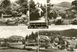 01778 Different cities in the the Eastern Erzgebirge b/w