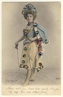 Woman with dress and glitter