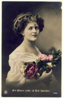 Woman with flowers 