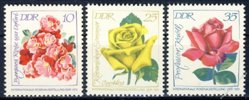 DDR 1972 Mi-Nr. 1778-1780 ** Internationale Rosenausstellung