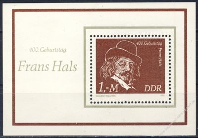 DDR 1980 Mi-Nr. 2547 (Block 61) ** 400. Geburtstag von Frans Hals