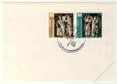 DDR 1983 FDC Mi-Nr. 2808-2811 (ZD) (W Zd 570) SSt. Stifter des Naumburger Doms