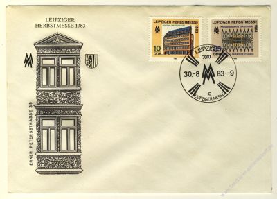 DDR 1983 FDC Mi-Nr. 2822-2823 SSt. Leipziger Herbstmesse