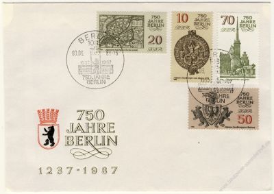 DDR 1986 FDC Mi-Nr. 3023-3026 SSt. 750 Jahre Berlin