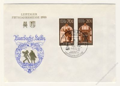 DDR 1988 FDC Mi-Nr. 3153-3154 SSt. Leipziger Frhjahrsmesse