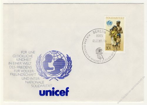 DDR 1989 FDC Mi-Nr. 3275 SSt. Internationale Solidaritt