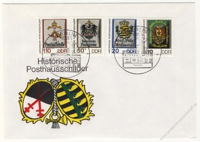 DDR 1990 FDC Mi-Nr. 3302-3305 SSt. Tag der Werkttigen des Post- und Fernmeldewesens