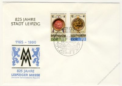 DDR 1990 FDC Mi-Nr. 3316-3317 SSt. Leipziger Frhjahrsmesse