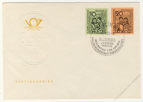 DDR 1959 FDC Mi-Nr. 680-681 SSt. 5 Jahre Jugendweihe