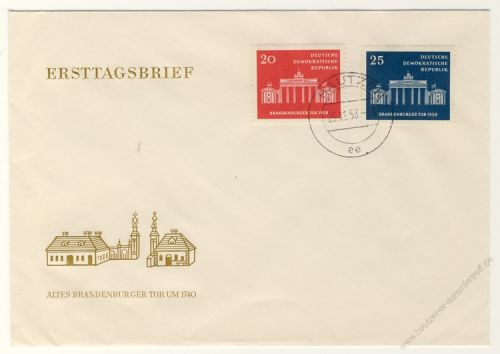 DDR 1958 FDC Mi-Nr. 665-666 ESt. 10 Jahre Magistrat von Gro-Berlin