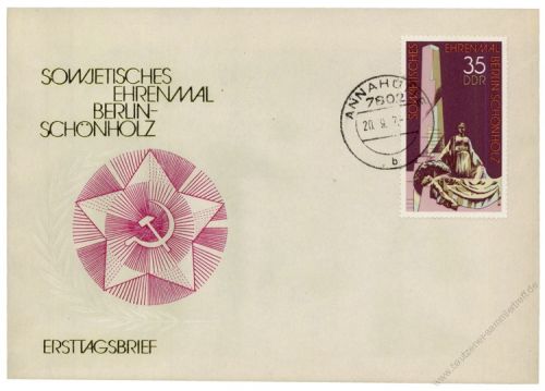 DDR 1977 FDC Mi-Nr. 2262 ESt. Internationale Mahn- und Gedenksttten