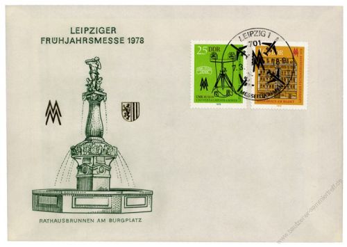 DDR 1978 FDC Mi-Nr. 2308-2309 SSt. Leipziger Frhjahrsmesse