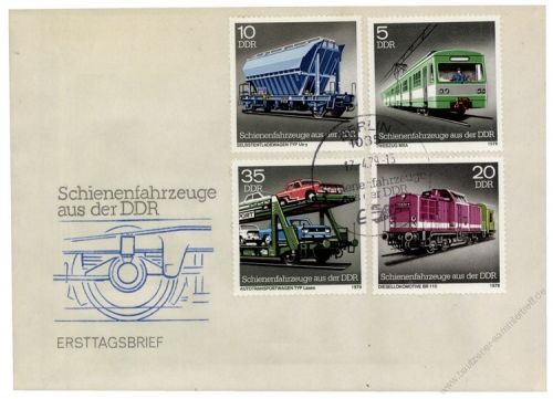 DDR 1979 FDC Mi-Nr. 2414-2417 SSt. Schienenfahrzeuge