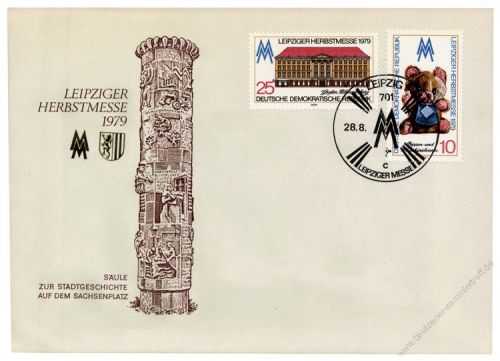 DDR 1979 FDC Mi-Nr. 2452-2453 SSt. Leipziger Herbstmesse