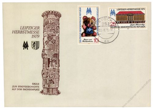 DDR 1979 FDC Mi-Nr. 2452-2453 ESt. Leipziger Herbstmesse