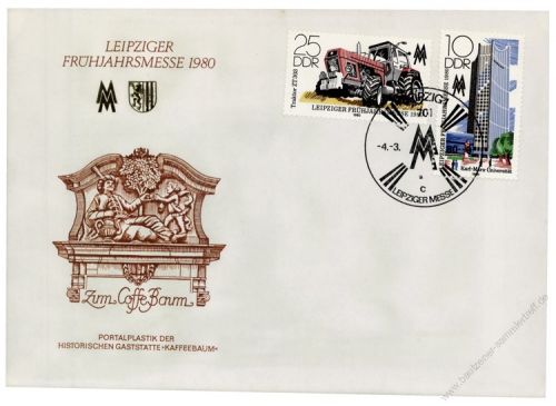 DDR 1980 FDC Mi-Nr. 2498-2499 SSt. Leipziger Frhjahrsmesse